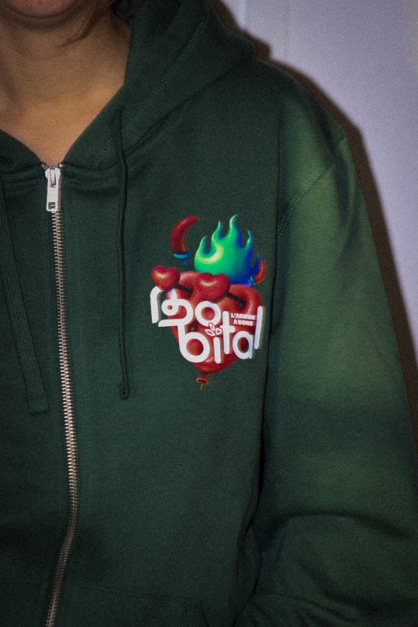 Sweat Zippé Vert 2026